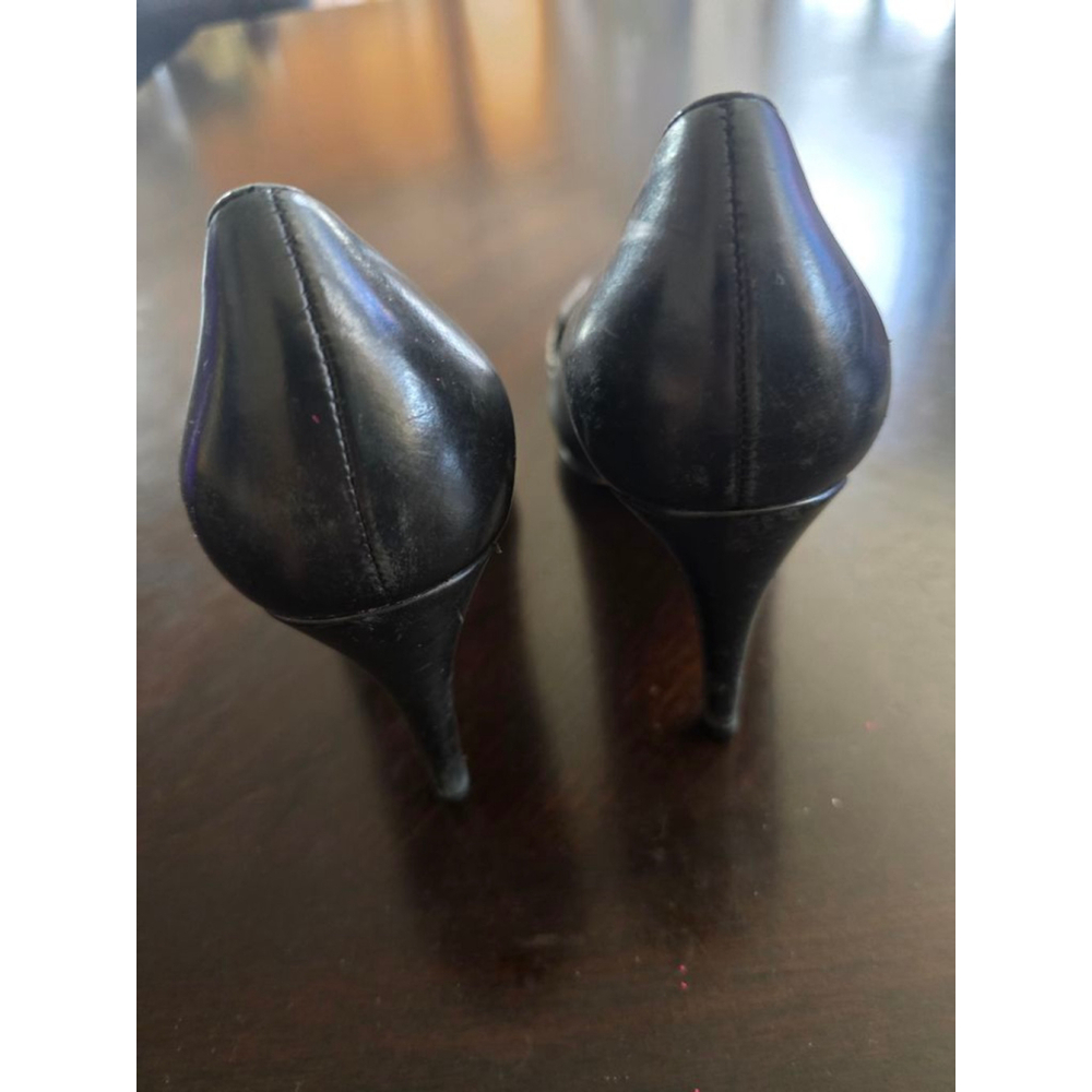 Women's Cole Haan Black & Gray Oxford Heels Sz 7 OfficeSiren 3.5in heel Nike Air - Picture 6 of 7